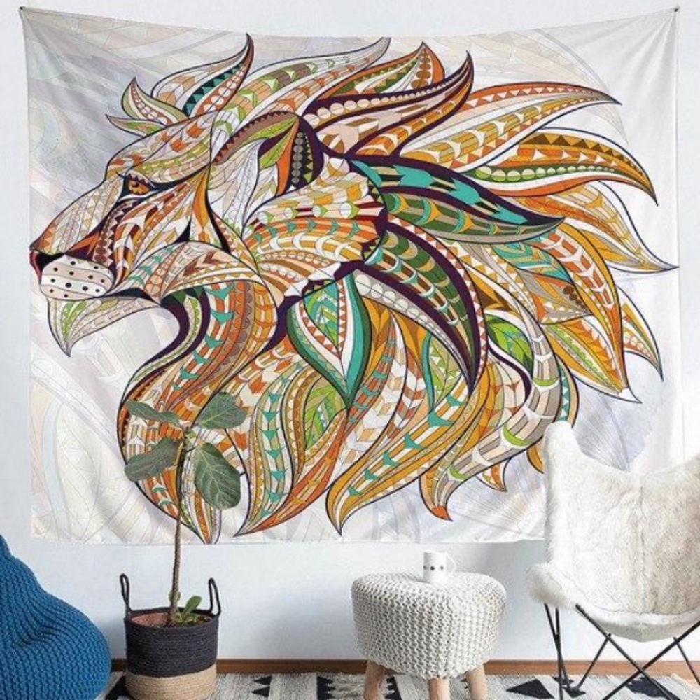 Lovely & Lively Lion Tapestry